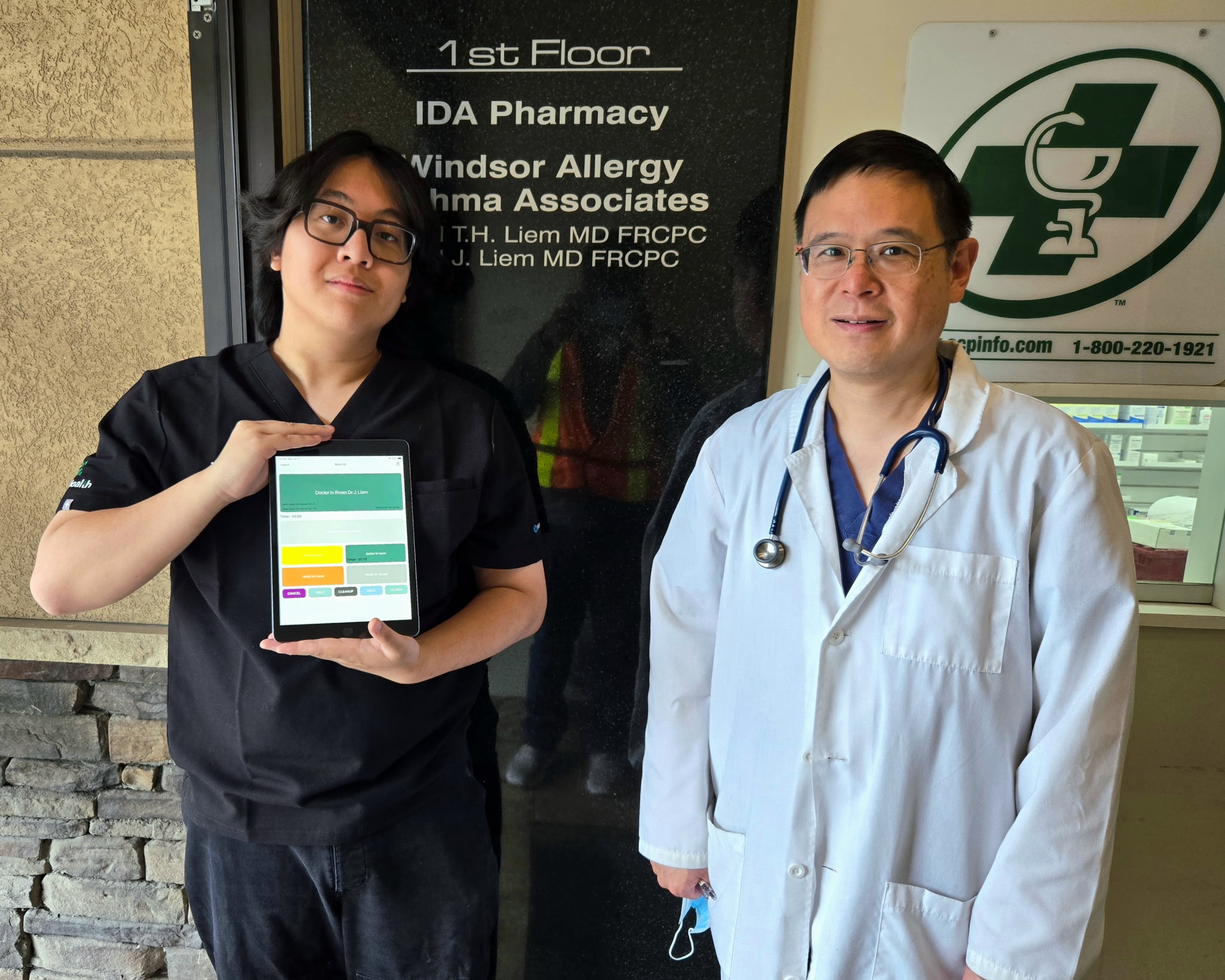 DoctorFlow install at 39-room allergy and asthma clinic with 42 displays in Windsor